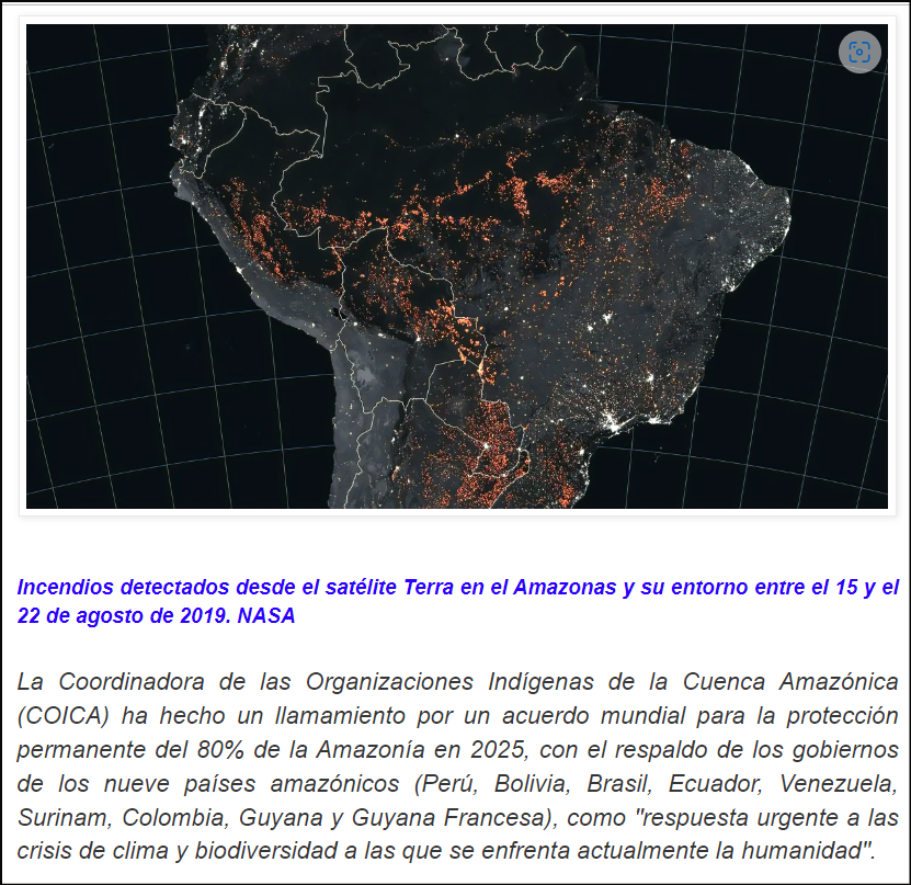 Hoy, la amenaza se centra sobre el Amazonas y su supervivencia (La humanidad sigue sin hacer nada)
