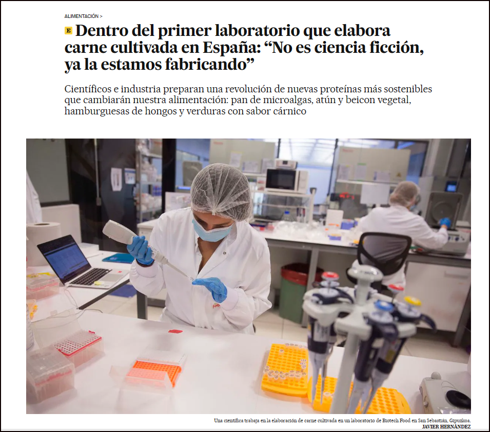  &iexcl;&iexcl;&iexcl;Estamos fabricando carne cultivada en un laboratorio!!!