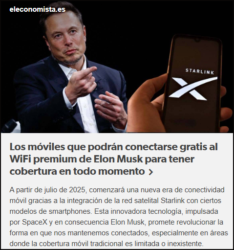 A partir de julio de 2025, comenzar&aacute; una nueva era de conectividad m&oacute;vil gracias a Starlink