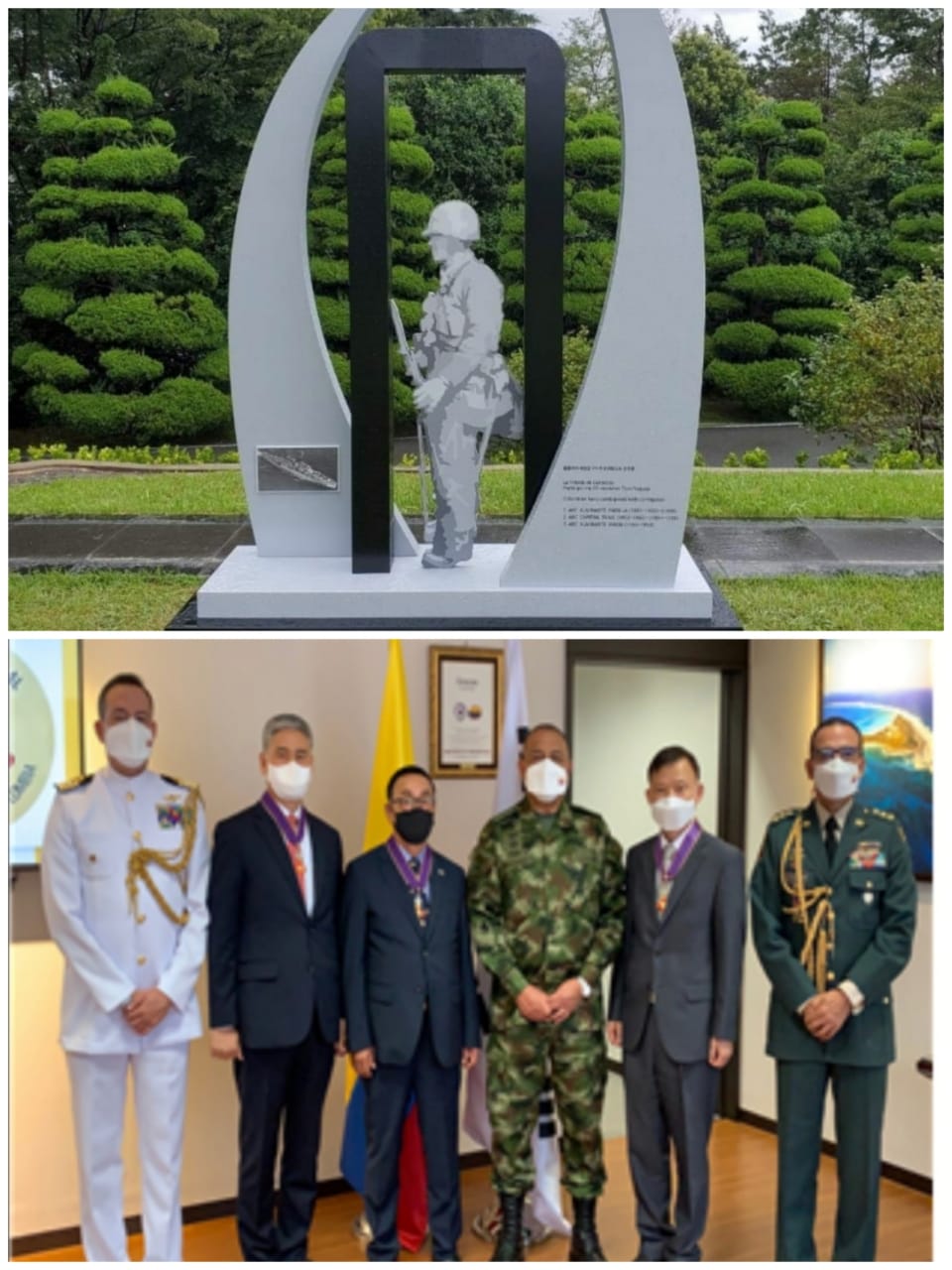 Se construye un monumento que conmemora la participaci&oacute;n de Colombia en la guerra de Corea