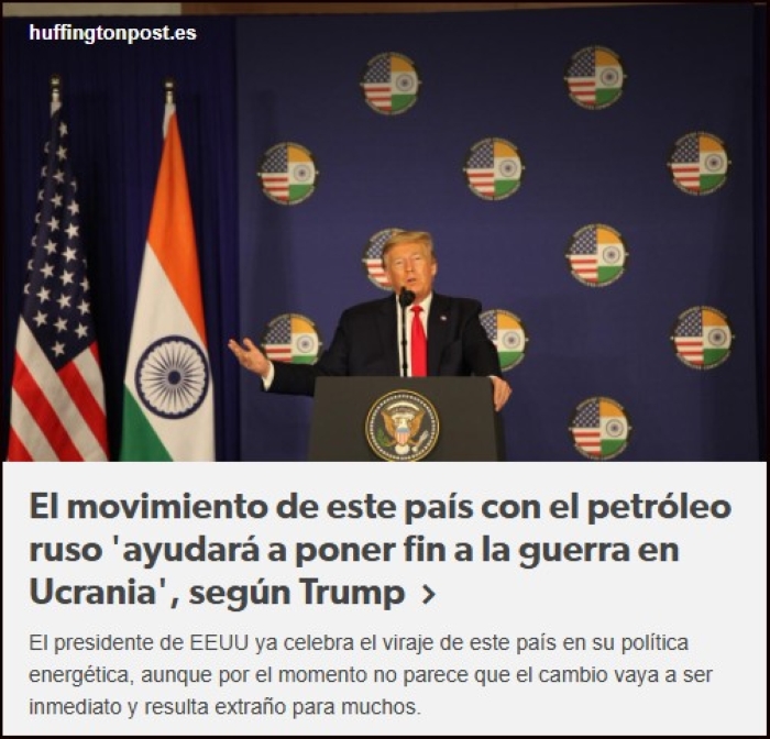  Siempre Trump: Ahora con India, Rusia, Venezuela y petr&oacute;leo barato