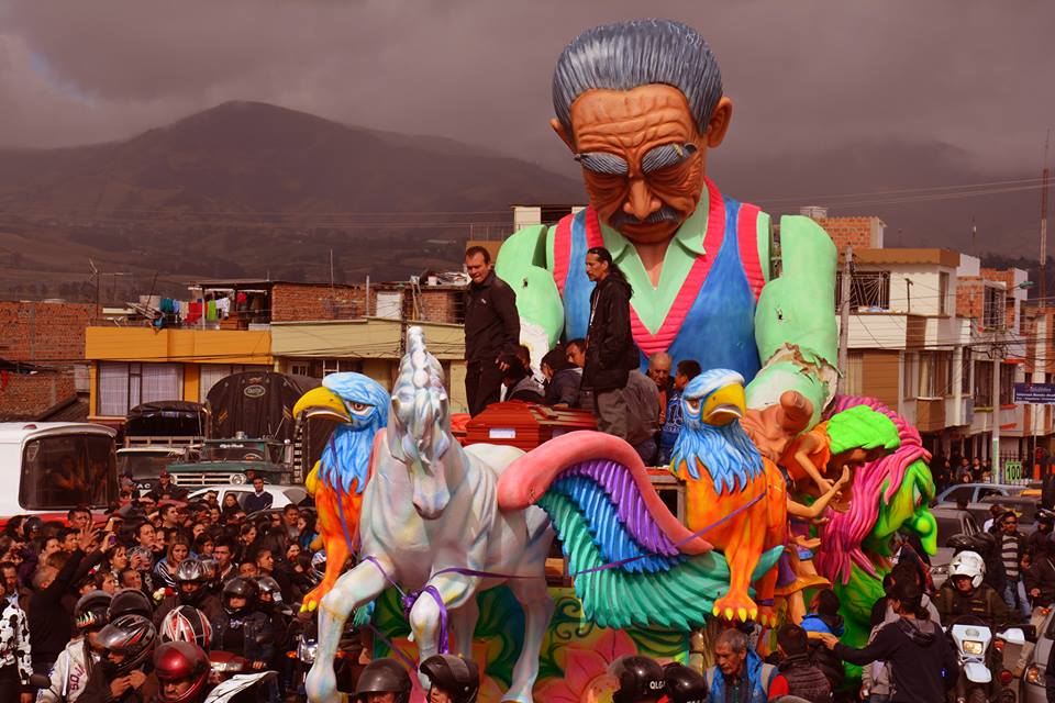Despedida f&uacute;nebre al maestro Ch&aacute;vez en el Carnaval de Pasto