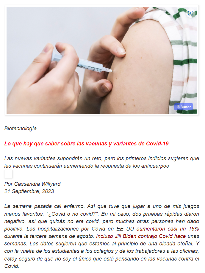  Vacunaci&oacute;n temporada de fr&iacute;o en el hemisferio norte: &iquest;Cu&aacute;ndo?
