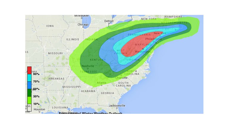 La &eacute;pica tormenta de nieve que afect&oacute; a E.U.A. rompi&oacute; todo tipo de r&eacute;cords meteorol&oacute;gicos