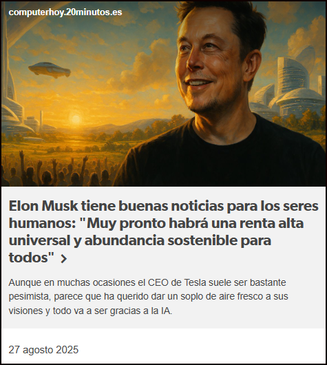  Elon Musk tiene buenas noticias para los seres humanos: Un futuro de abundancia