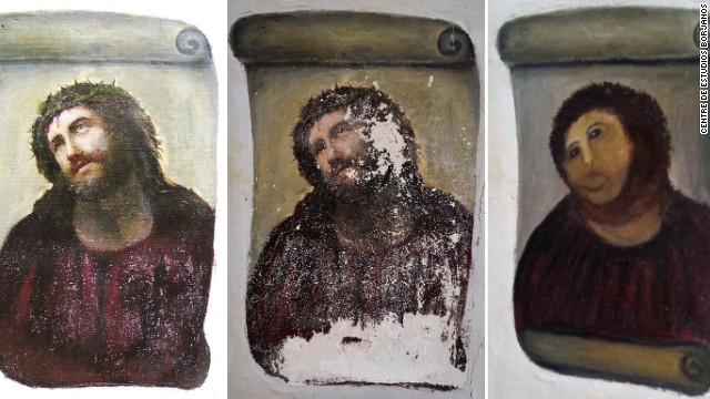 El "Ecce Homo restaurado" se convierte en una atracci&oacute;n tur&iacute;stica