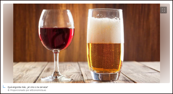  &iquest;Vino o cerveza? Qu&eacute; engorda m&aacute;s