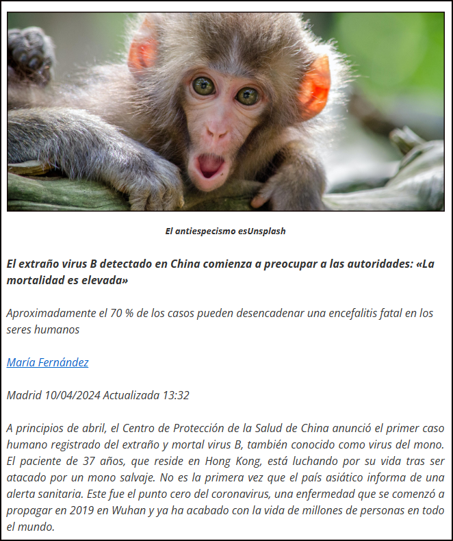 Un nuevo y extra&ntilde;o virus B de alta mortalidad, q viene de China, asoma y preocupa a las autoridades