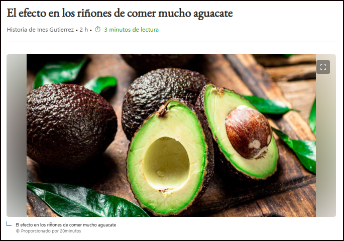  Aguacate, pros y contras