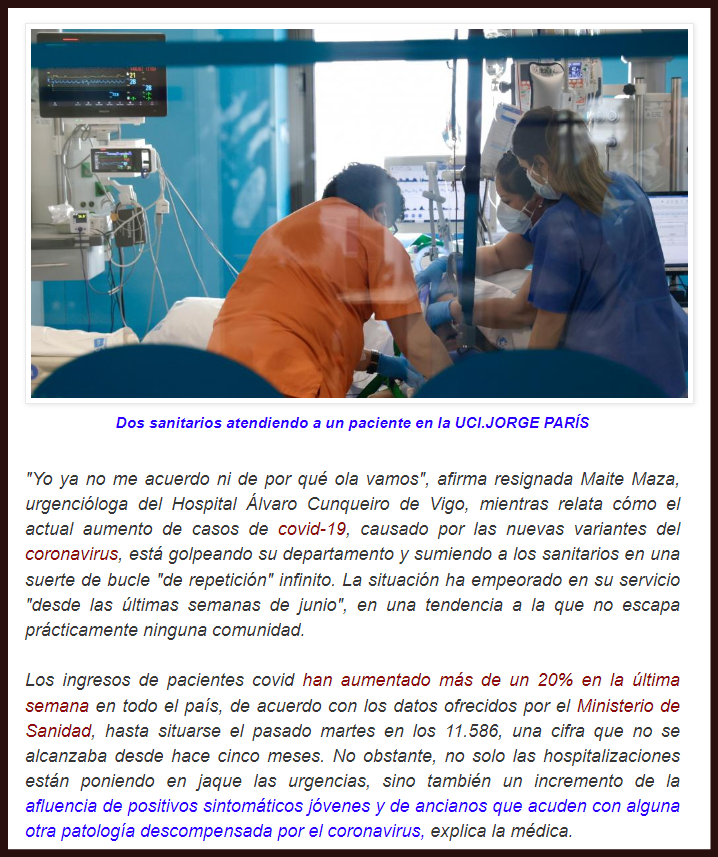 COVID-19: Nuevas variantes saturan urgencias, la sensaci&oacute;n es de derrota absoluta