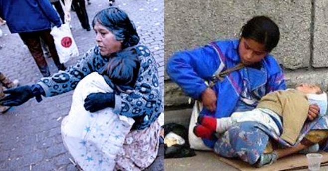 &iquest;POR QU&Eacute; EL NI&Ntilde;O QUE CARGAN LOS LIMOSNEROS SIEMPRE EST&Aacute; DURMIENDO? 