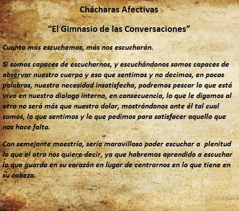 Ch&aacute;charas Afectivas