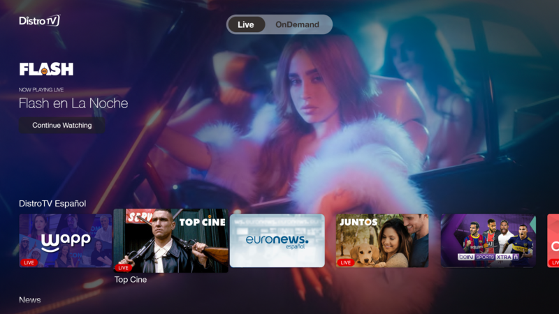 DistroTV eleva su oferta de canales a m&aacute;s de 270 