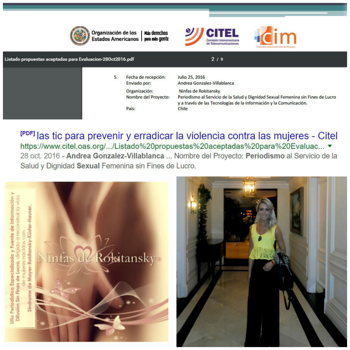 CITEL y OEA  destacan labor de periodista Andrea Gonz&aacute;lez-Villablanca