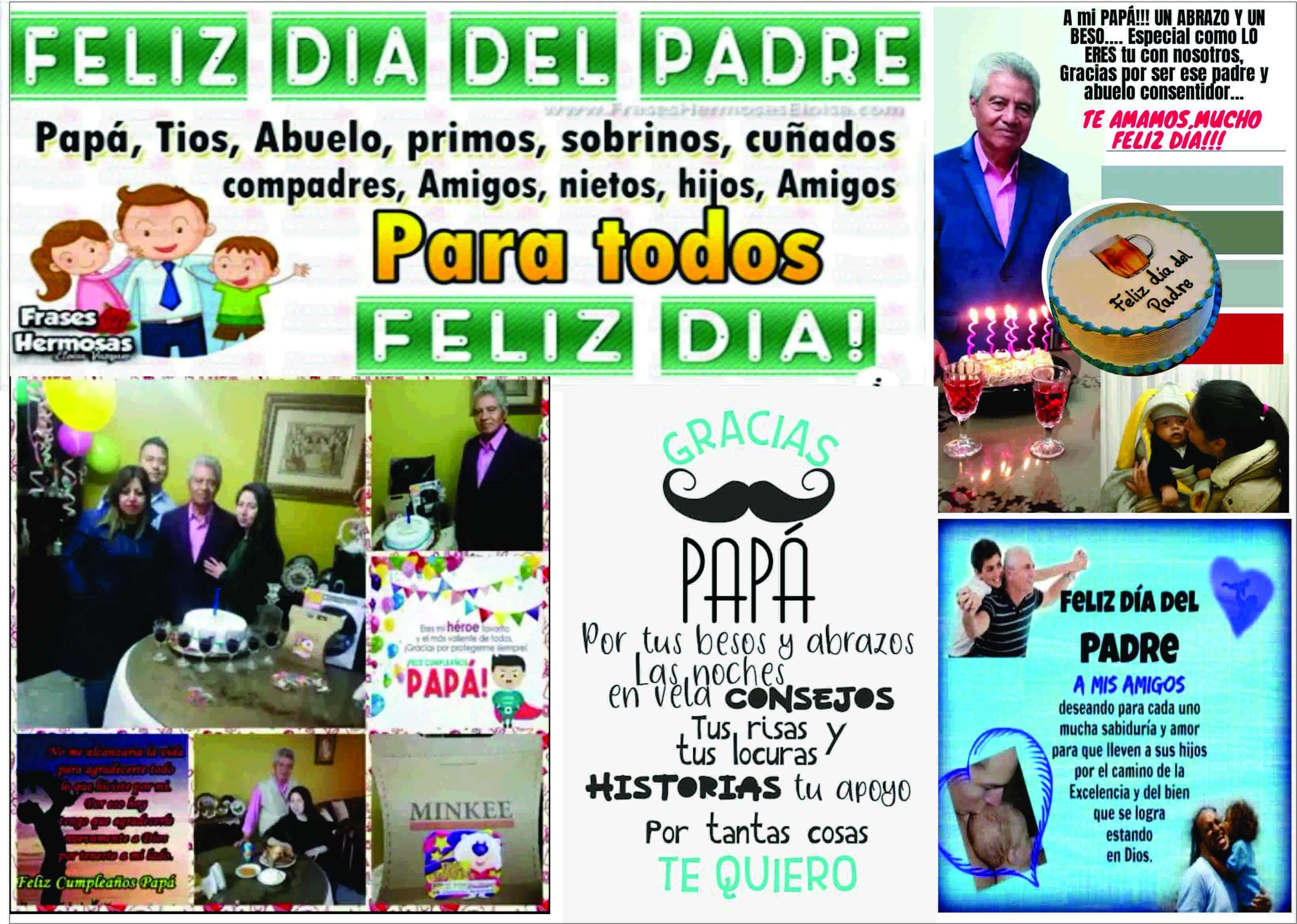 Feliz D&iacute;a del Padre, mil felicidades a todos los pap&aacute;s del mundo