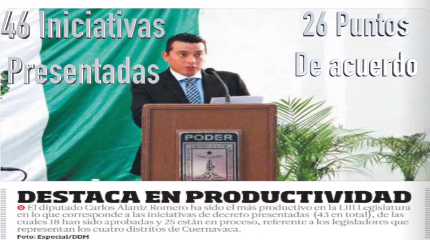 46 Iniciativas y 26 Puntos de Acuerdo y eso que nos dice .?