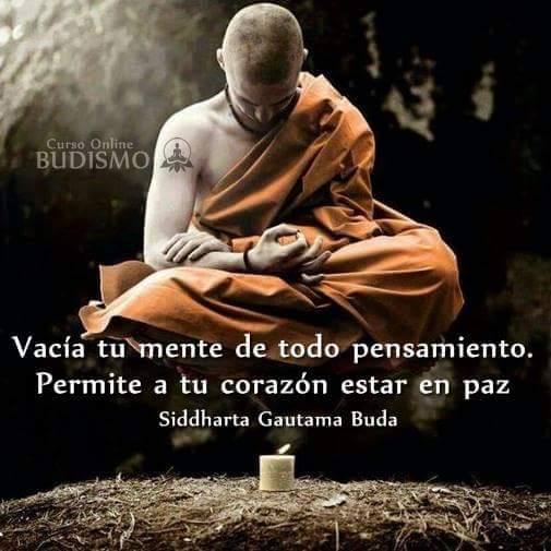 Vacia tu mente de todo pensamiento.  Permite a tu coraz&oacute;n estar en paz. 