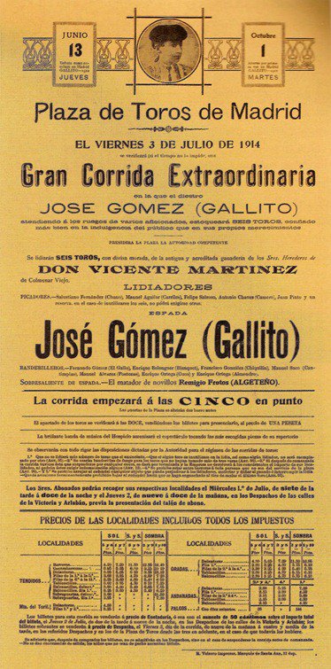 EFEMERIDES taurinas 03 julio