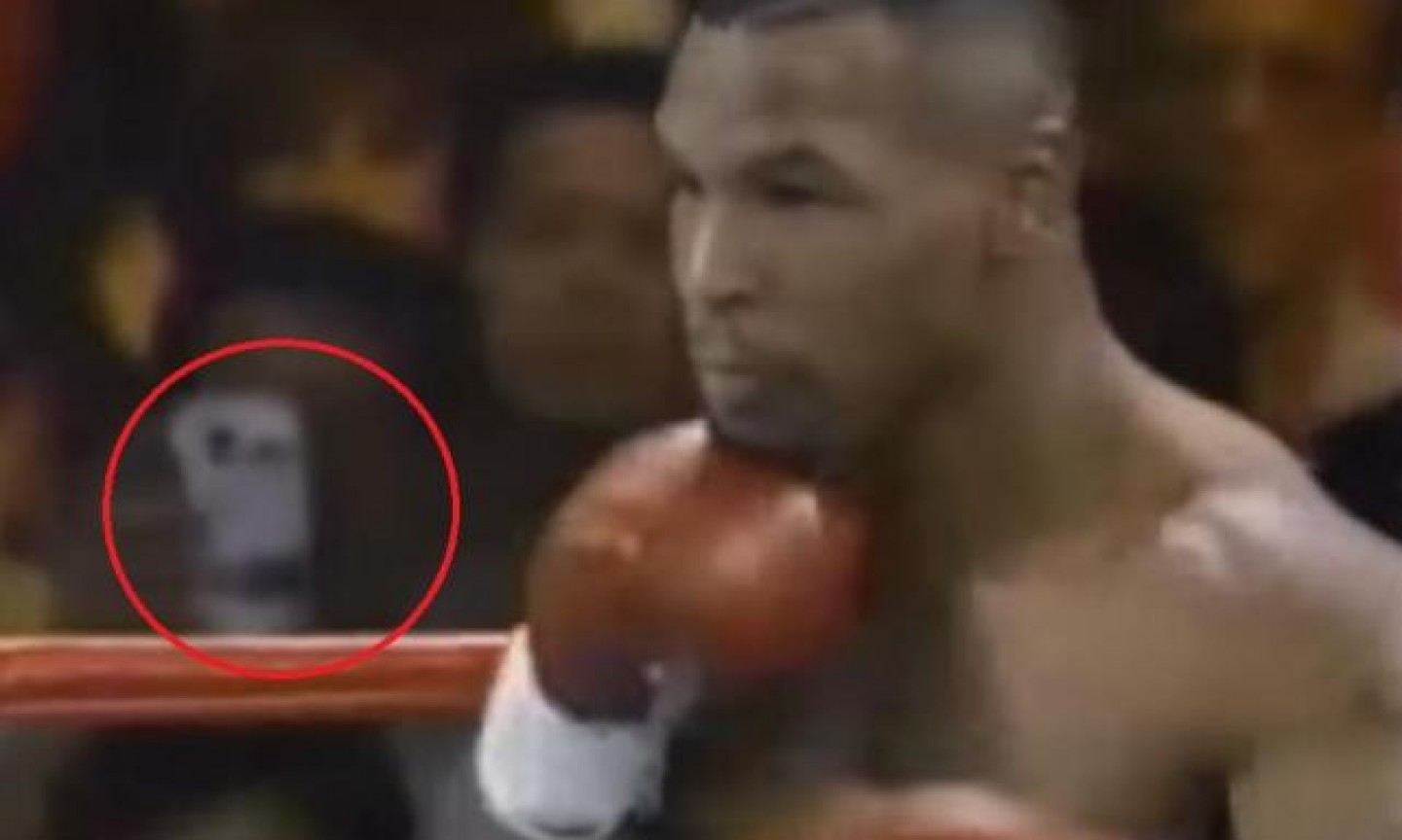 &iquest;Un viajero del tiempo durante una pelea de Mike Tyson en 1995?