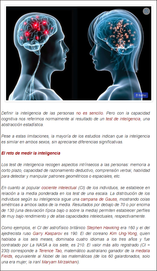  Mujeres, hombres y su capacidad cognitiva: &iquest;Hay diferencias?