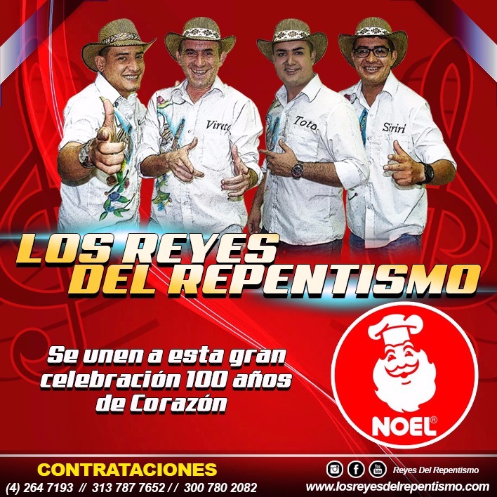 Los 100 a&ntilde;os de NOEL con trova, m&uacute;sica parrandera y humor. Contacto 322 653 79 72. 