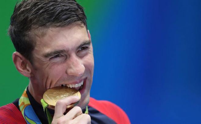 Las miradas de Phelps 