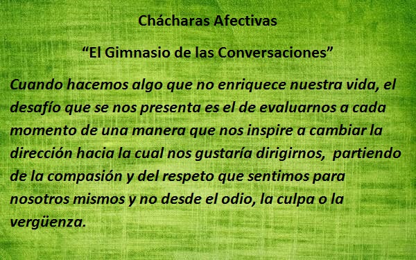 Ch&aacute;charas Afectivas "El Gimnasio de las conversaciones"