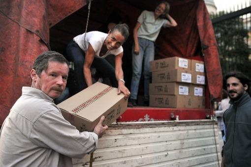 La Red Solidaria junta donaciones para damnificados de La Plata