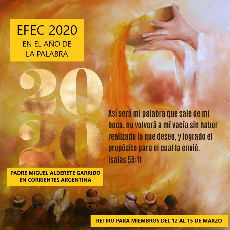 RETIRO EN CORRIENTES ARGENTINA EN EL A&Ntilde;O DE LA PALABRA 2020