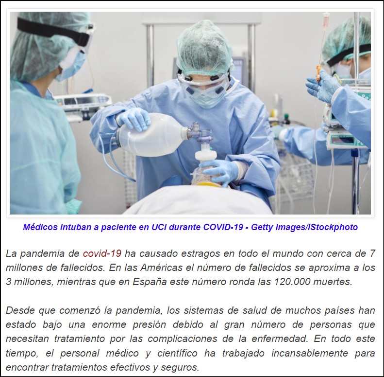  La COVID-19 no ha terminado - Una terapia no invasiva aporta soluciones