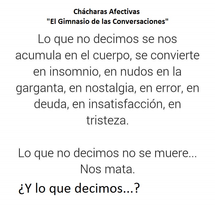 Ch&aacute;charas Afectivas "El Gimnasio de las conversaciones"