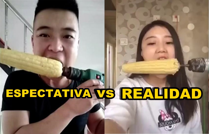 Chinos comen choclo con taladro con un desenlace fatal