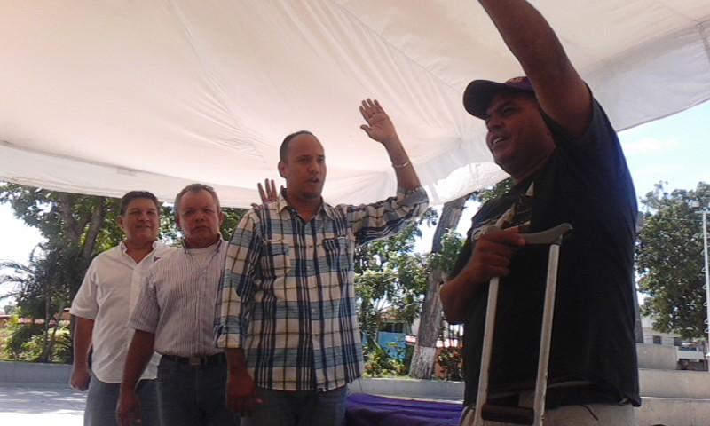 MEP juramento al nuevo Secretario General del Municipio San Joaqu&iacute;n: Pedro Sanchez "Peche"