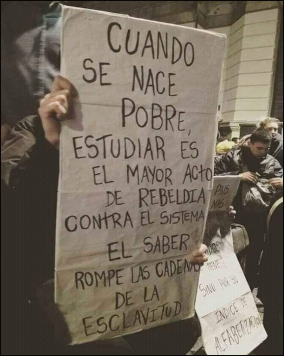  Estudiar es un acto de rebeld&iacute;a